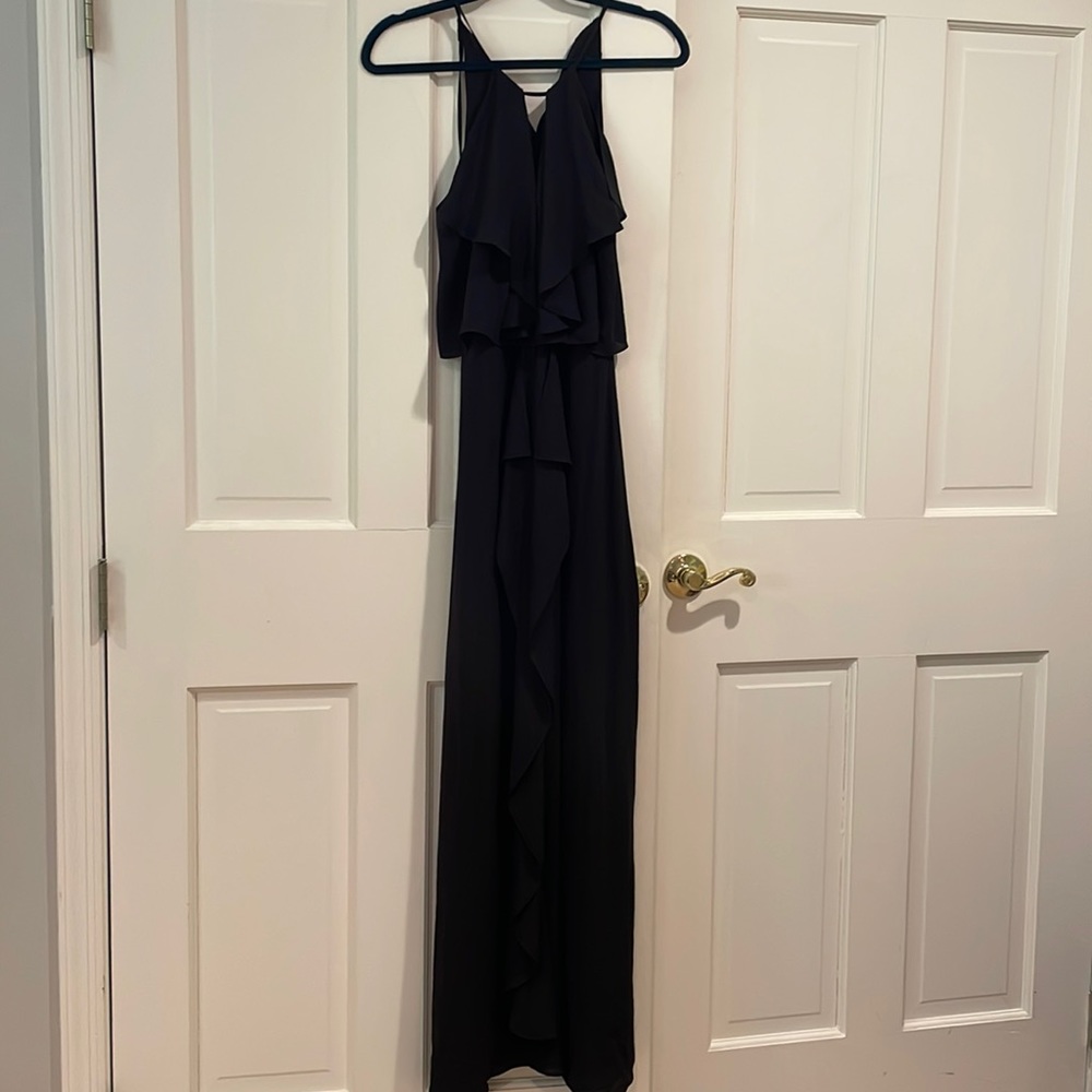 BCBG MaxAzria XS black halter dress